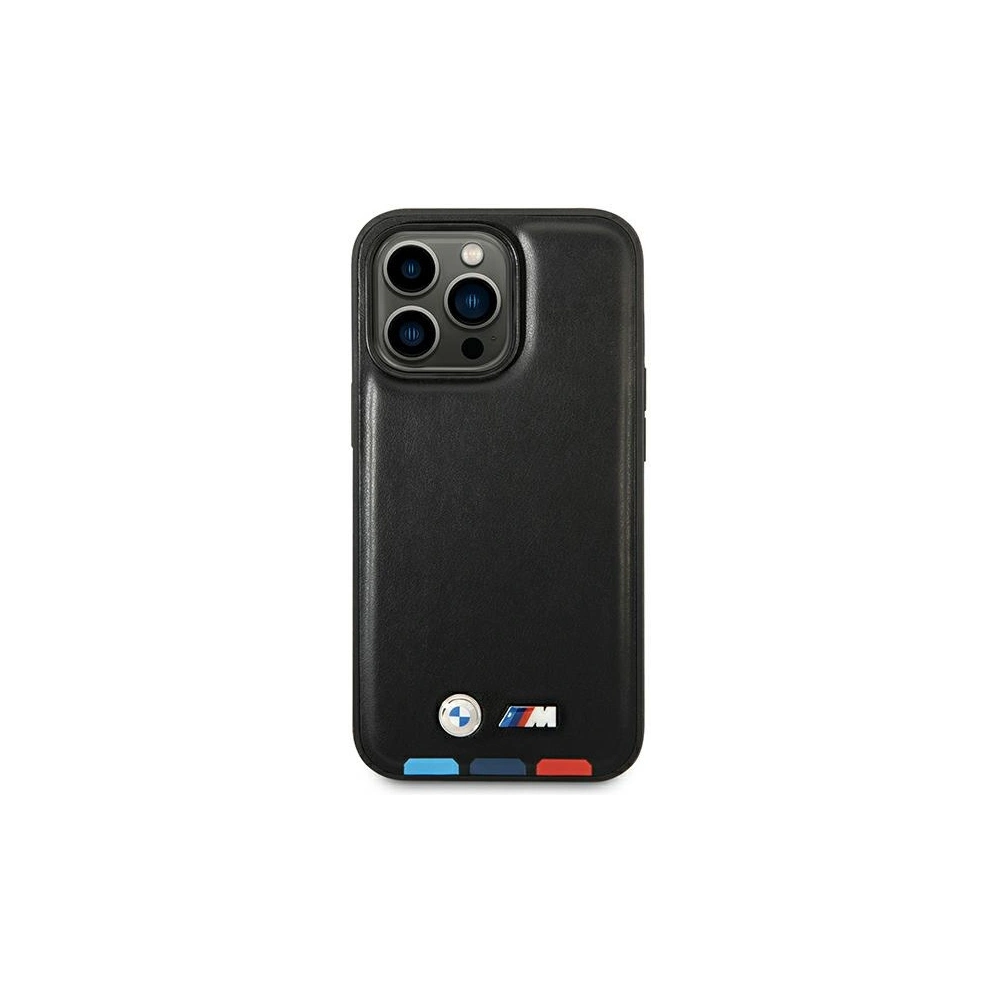 Hurtownia GSM - Etui BMW BMHMP14X22PTDK Apple iPhone 14 Pro Max černý/black Leather Stamp Tricolor Magsafe - BMW323 - {ean13} - Hurt
