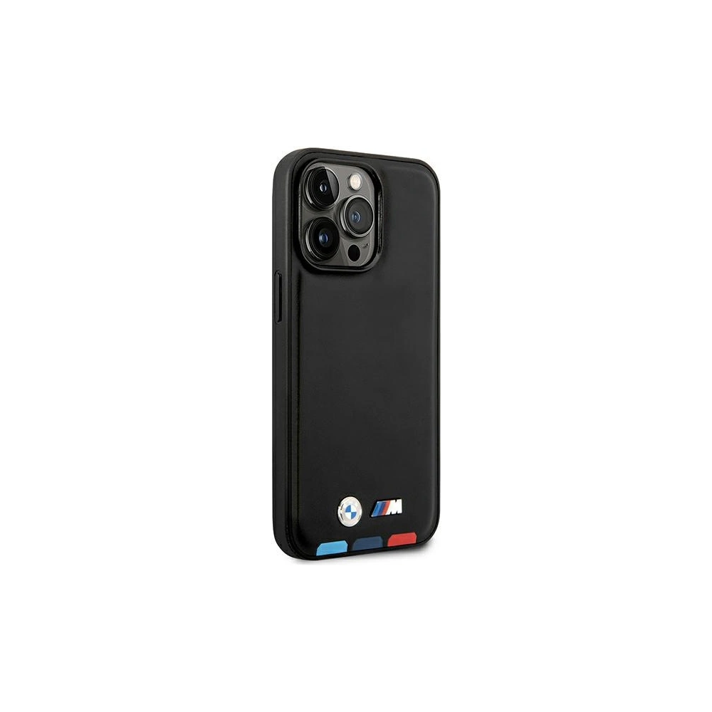 Hurtownia GSM - Etui BMW BMHMP14X22PTDK Apple iPhone 14 Pro Max černý/black Leather Stamp Tricolor Magsafe - BMW323 - {ean13} - Hurt