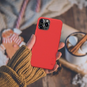 Hurtownia GSM - Etui Nillkin Super Frosted Shield Pro Apple iPhone 13 Pro Max roșu - NLK498 - {ean13} - Hurt