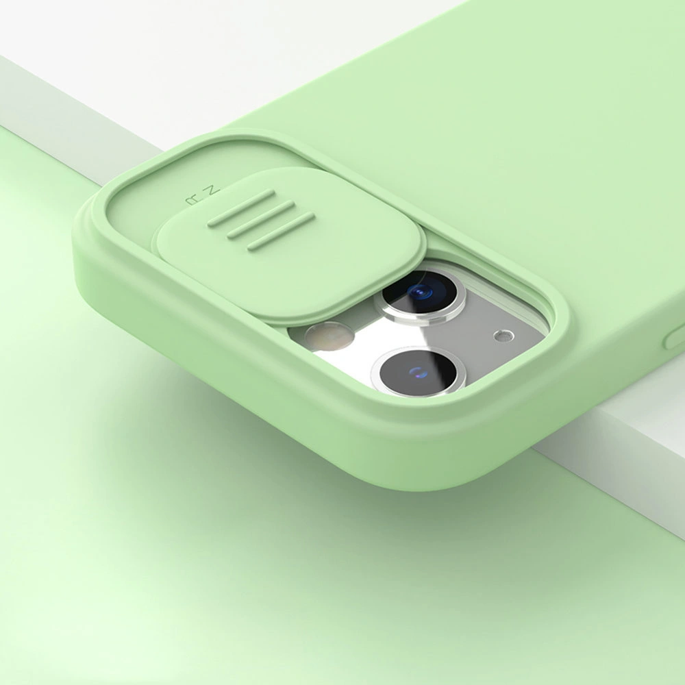 Wholesale Nillkin CamShield Silky Silicone Apple iPhone 13 blue - NLK501 - {ean13} - Hurt