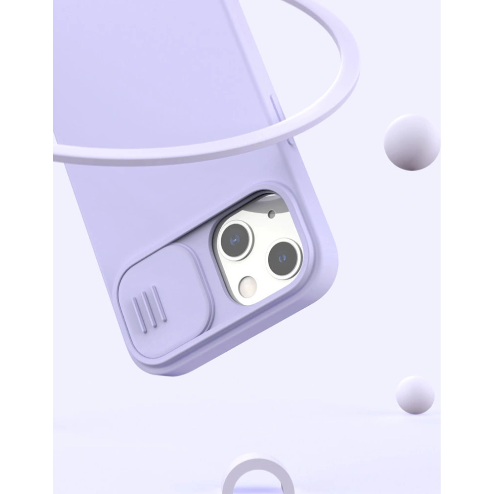 Wholesale Nillkin CamShield Silky Silicone Apple iPhone 13 blue - NLK501 - {ean13} - Hurt