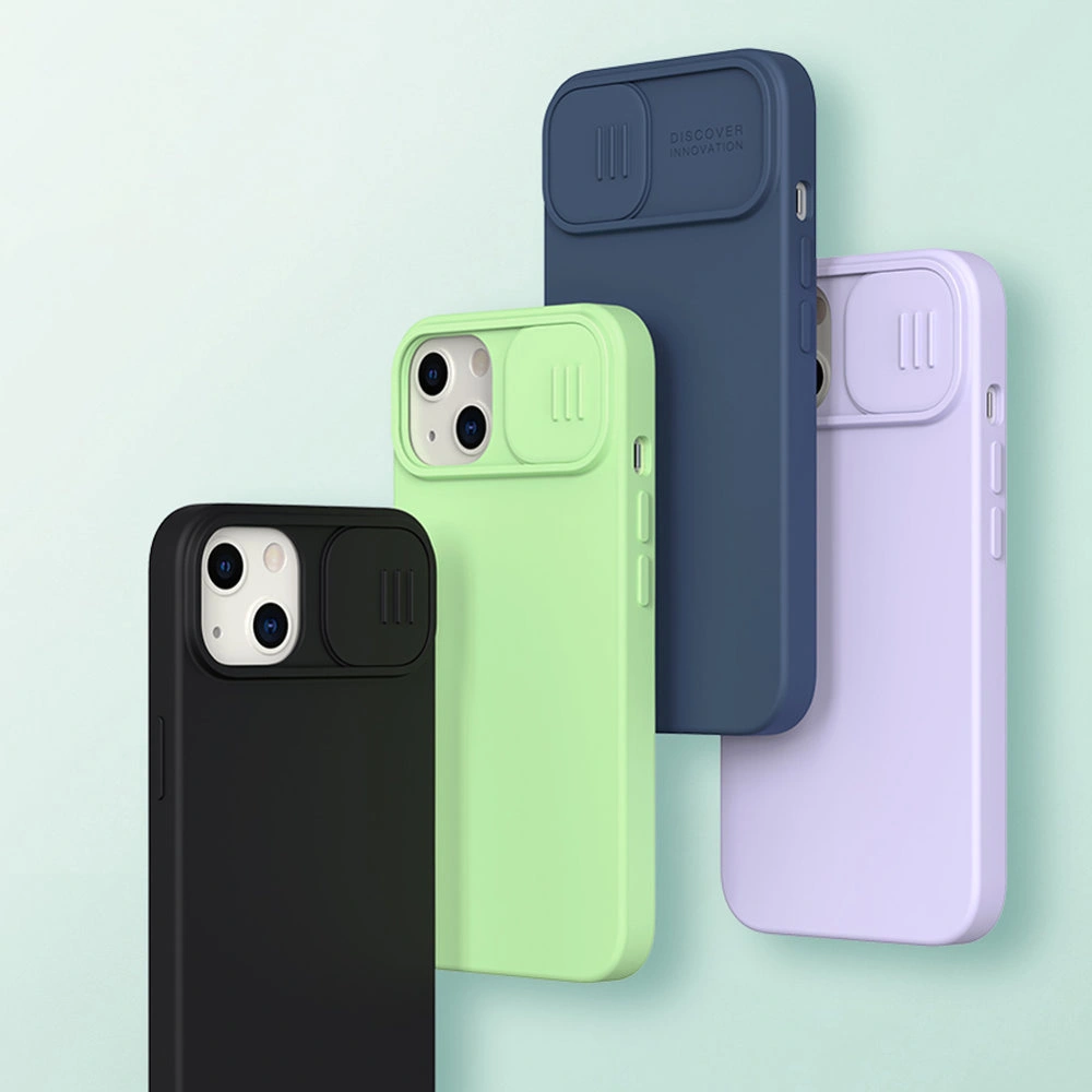 Hurtownia GSM - Case Nillkin CamShield Silky Silicone Apple iPhone 13 blau - NLK501 - {ean13} - Hurt