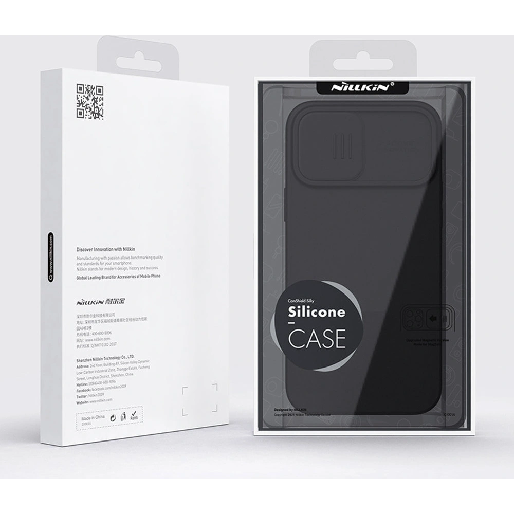 Hurtownia GSM - Case Nillkin CamShield Silky Silicone Apple iPhone 13 Pro Max blau - NLK503 - {ean13} - Hurt