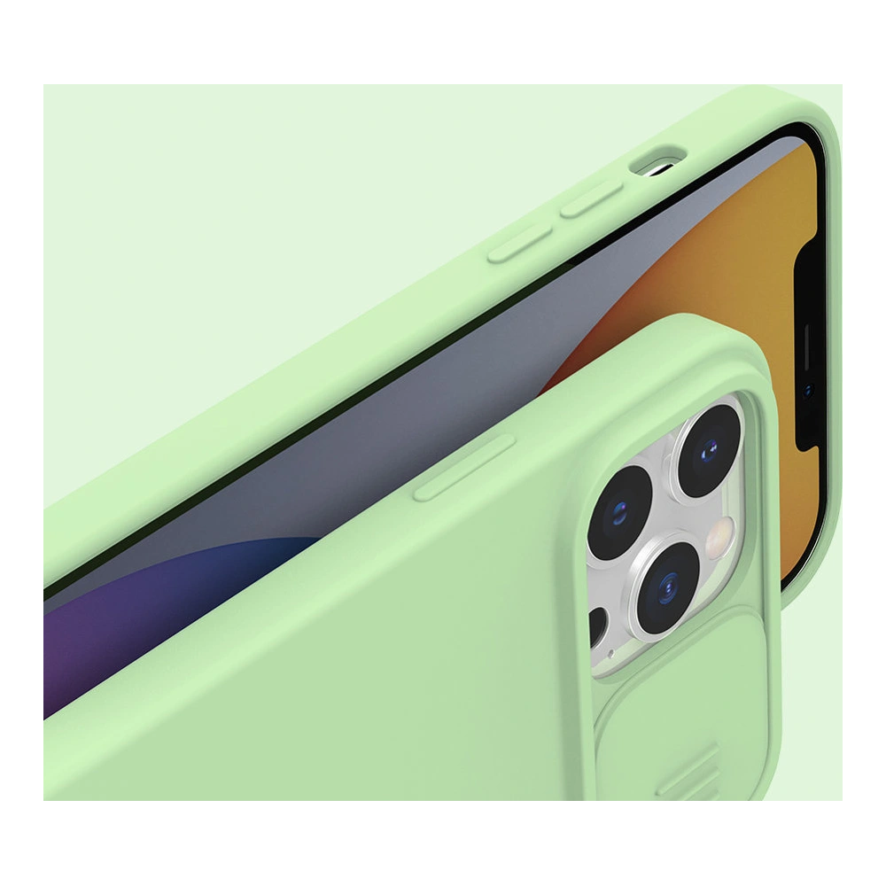 Hurtownia GSM - Etui Nillkin CamShield Silky Silicone Apple iPhone 13 Pro Max kék - NLK503 - {ean13} - Hurt