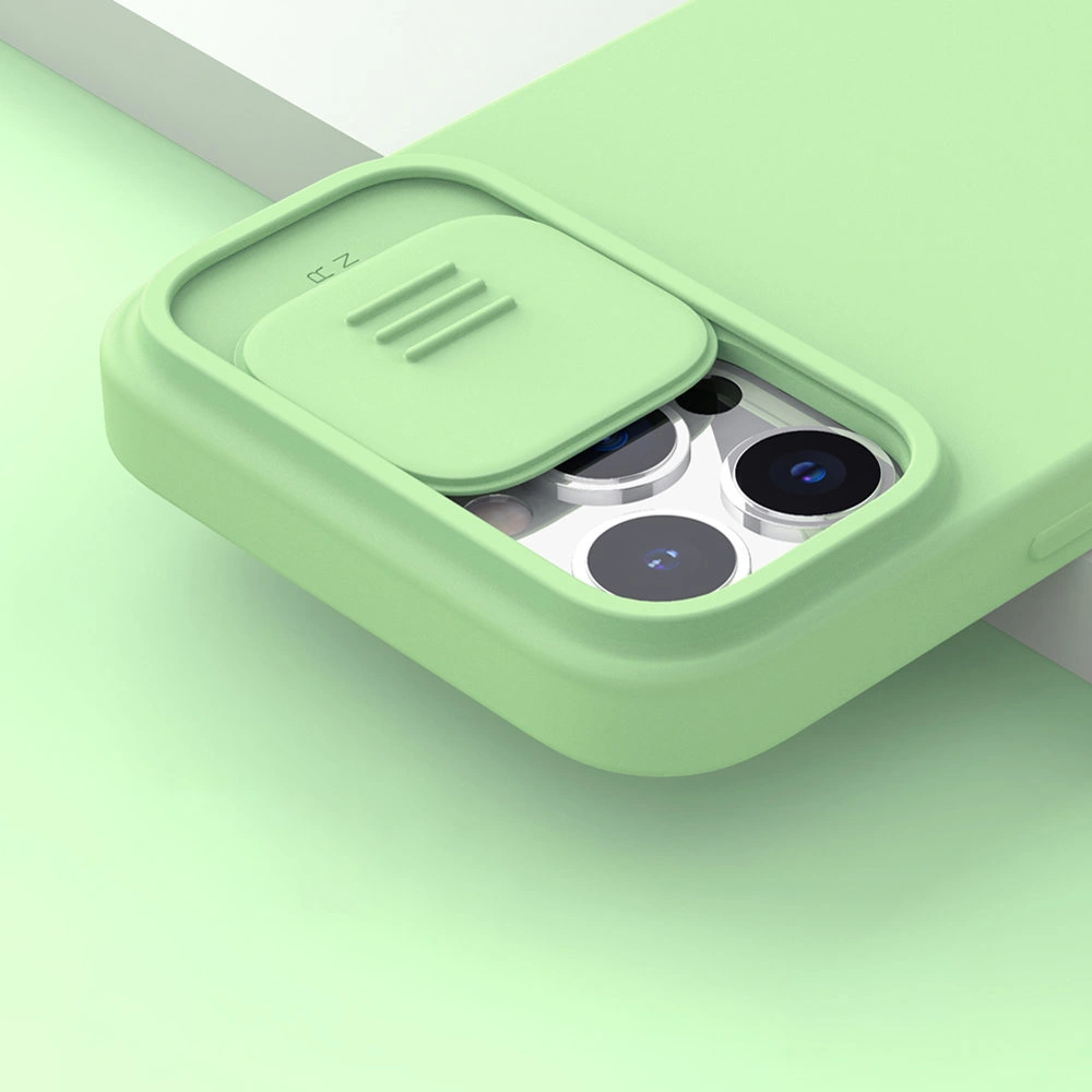 Hurtownia GSM - Case Nillkin CamShield Silky Silicone Apple iPhone 13 Pro Max blau - NLK503 - {ean13} - Hurt