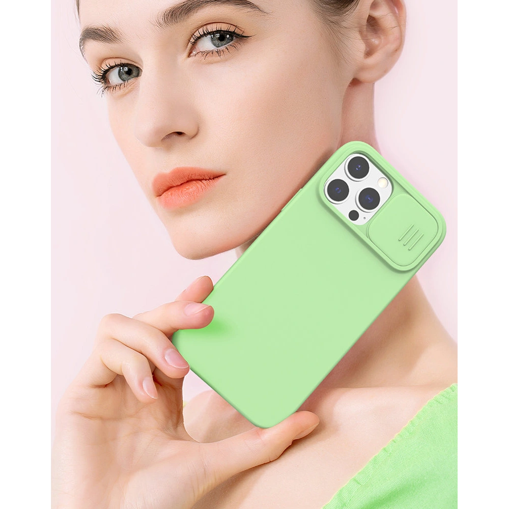 Hurtownia GSM - Case Nillkin CamShield Silky Silicone Apple iPhone 13 Pro Max blau - NLK503 - {ean13} - Hurt