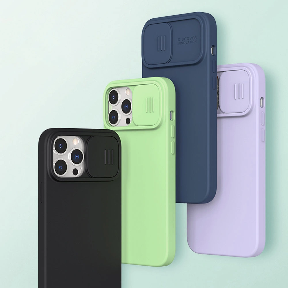 Hurtownia GSM - Case Nillkin CamShield Silky Silicone Apple iPhone 13 Pro Max blau - NLK503 - {ean13} - Hurt
