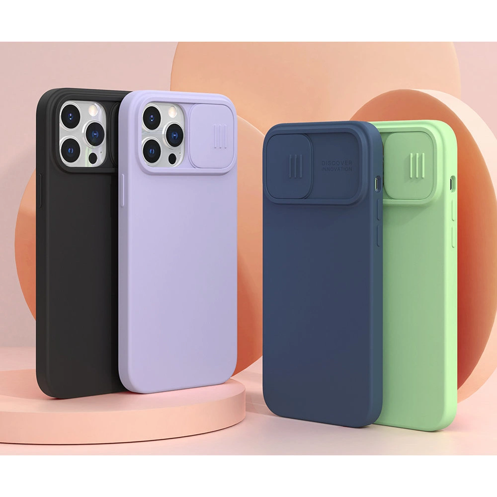 Hurtownia GSM - Case Nillkin CamShield Silky Silicone Apple iPhone 13 Pro Max blau - NLK503 - {ean13} - Hurt