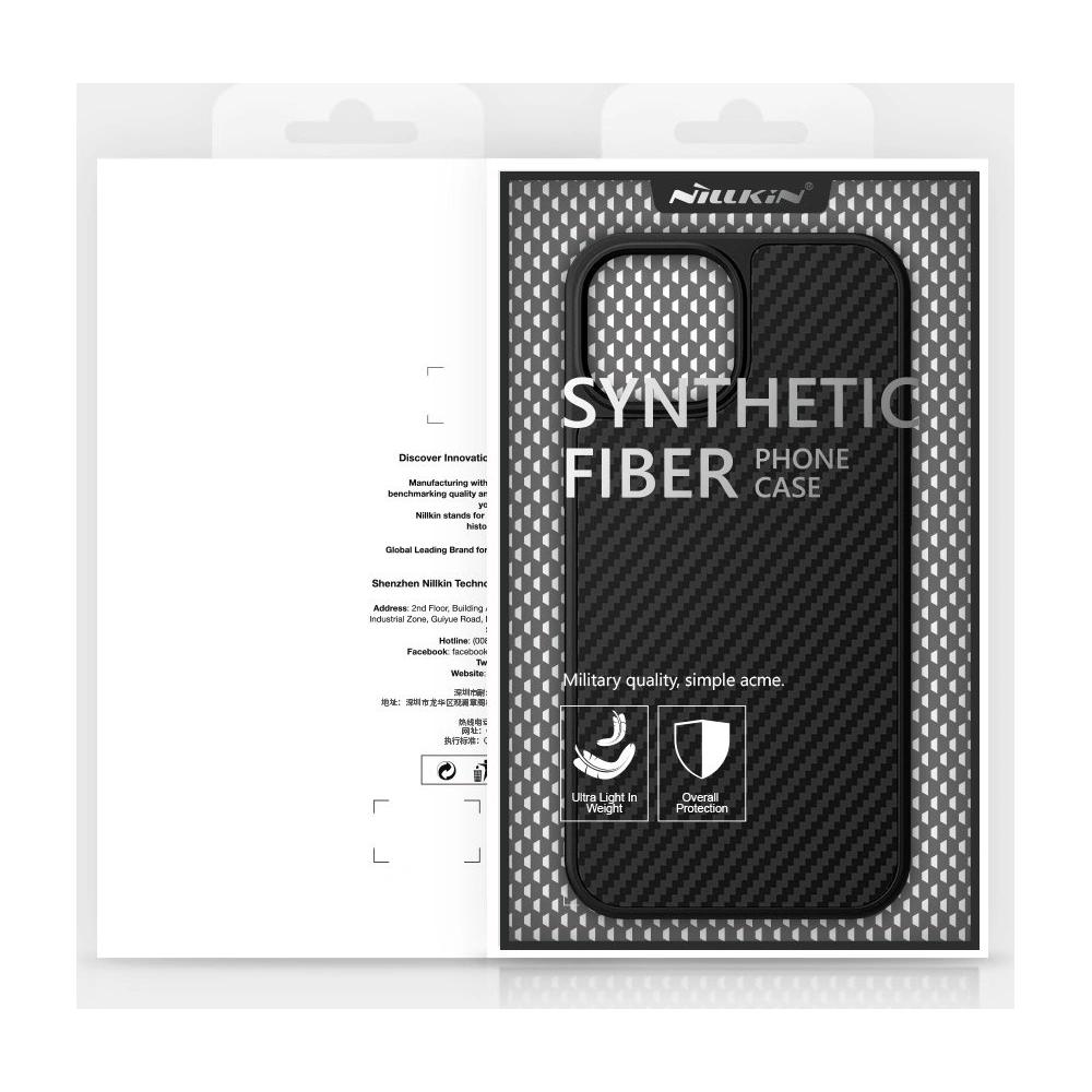 Hurtownia GSM - Case Nillkin aus synthetischen Kohlefaser für Apple iPhone 13 schwarz - NLK505 - {ean13} - Hurt