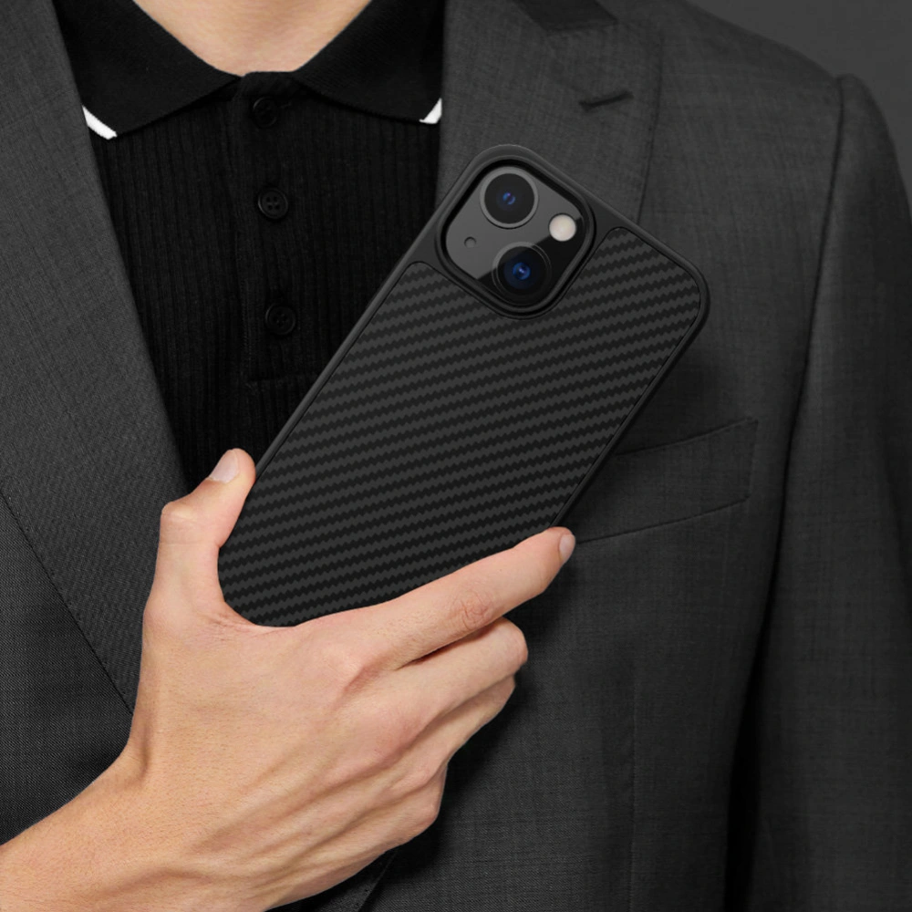 Hurtownia GSM - Etui Nillkin Synthetic Fiber Carbon Apple iPhone 13 negru - NLK505 - {ean13} - Hurt