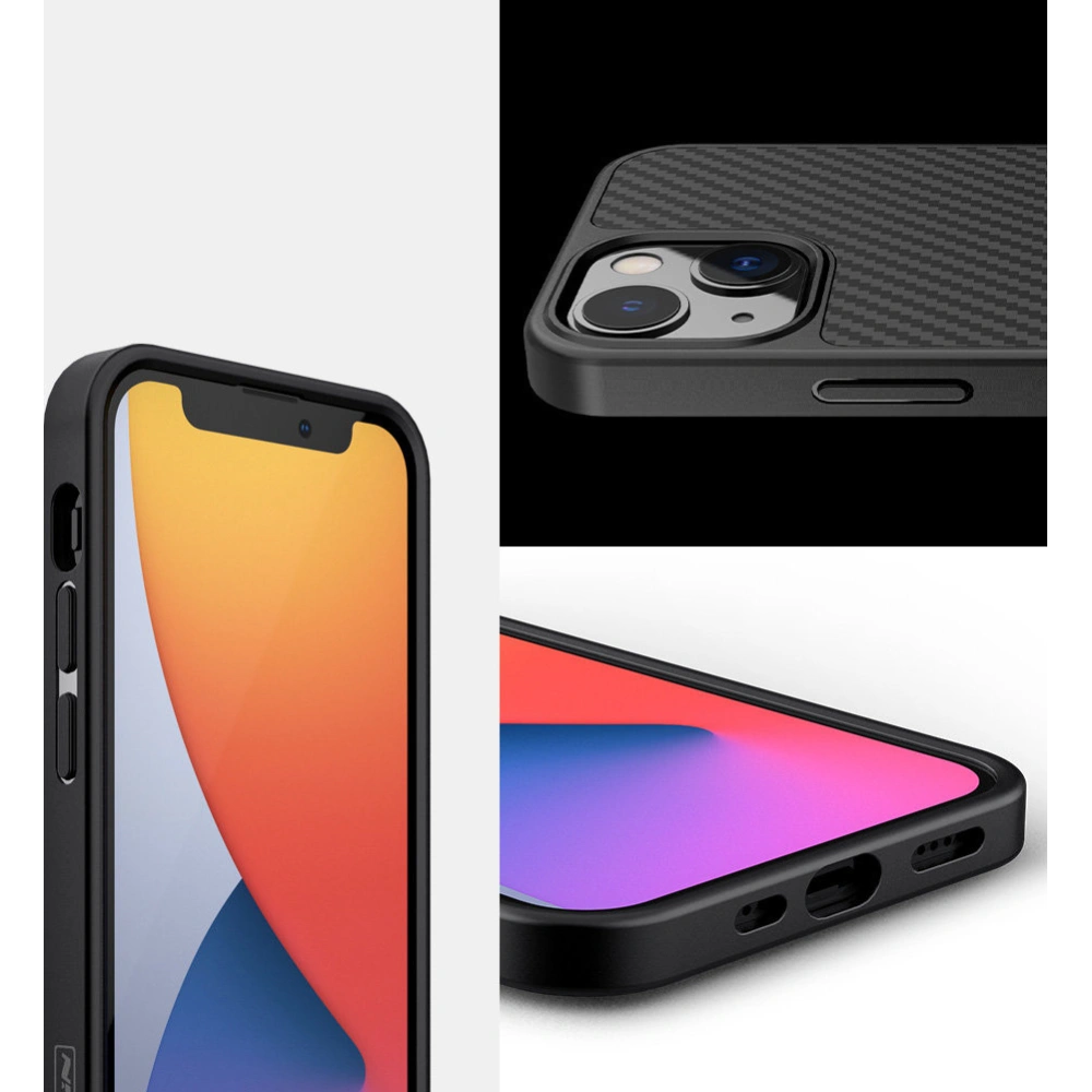 Hurtownia GSM - Etui Nillkin Synthetic Fiber Carbon Apple iPhone 13 negru - NLK505 - {ean13} - Hurt
