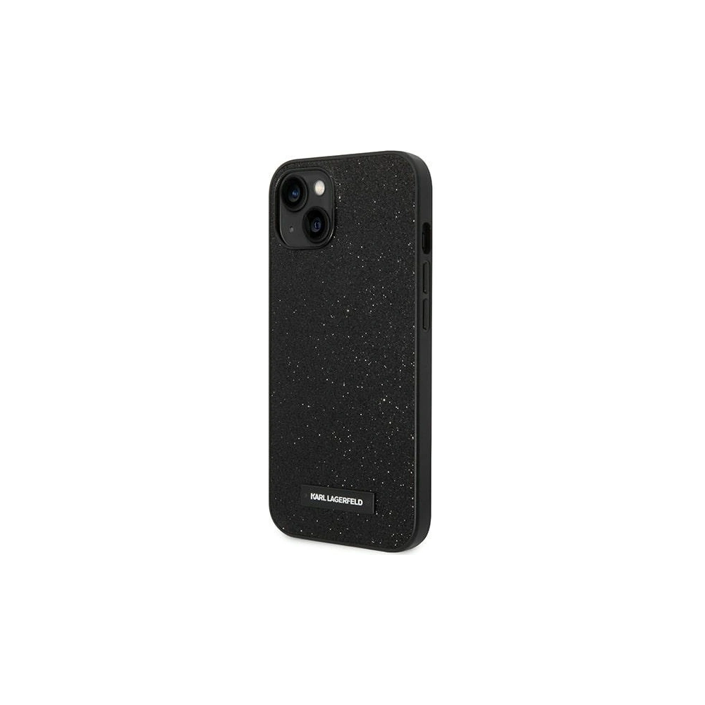 Hurtownia GSM - Etui Karl Lagerfeld KLHCP14MG2ELK Apple iPhone 14 Plus / 15 Plus kemény tok fekete/black Glitter Plaque Logo - KLD1123 - {ean13} - Hurt