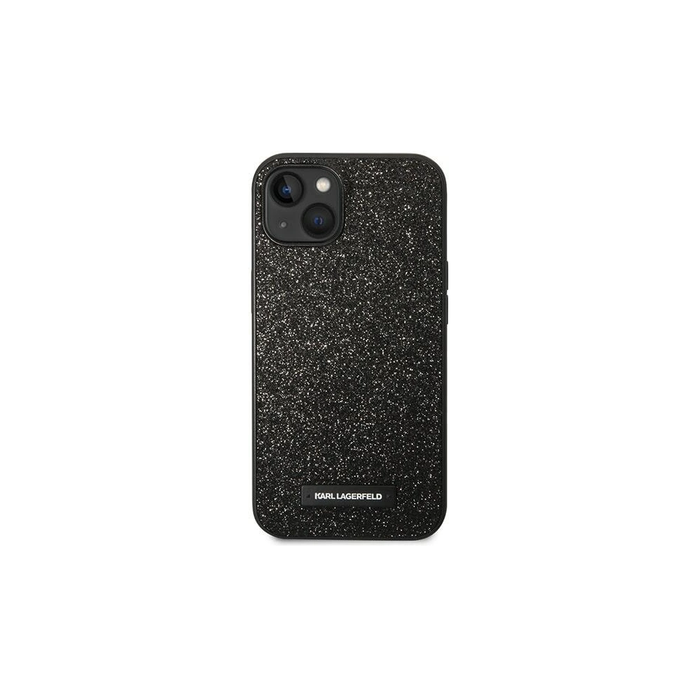 Hurtownia GSM - Etui Karl Lagerfeld KLHCP14MG2ELK Apple iPhone 14 Plus / 15 Plus kemény tok fekete/black Glitter Plaque Logo - KLD1123 - {ean13} - Hurt