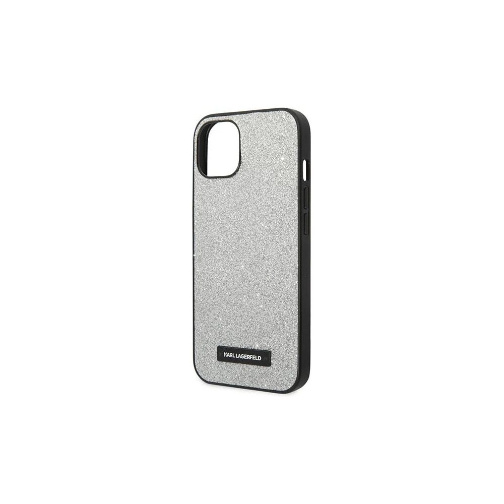Hurtownia GSM - Etui Karl Lagerfeld KLHCP14MG2ELS Apple iPhone 14 Plus / 15 Plus kemény tok ezüst/silver Glitter Plaque Logo - KLD1124 - {ean13} - Hurt