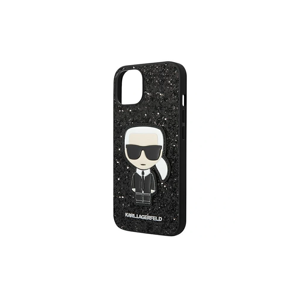 Hurtownia GSM - Etui Karl Lagerfeld KLHCP14MGFKPK Apple iPhone 14 Plus / 15 Plus keménytok fekete/czblack Glitter Flakes Ikonik - KLD1126 - {ean13} - Hurt