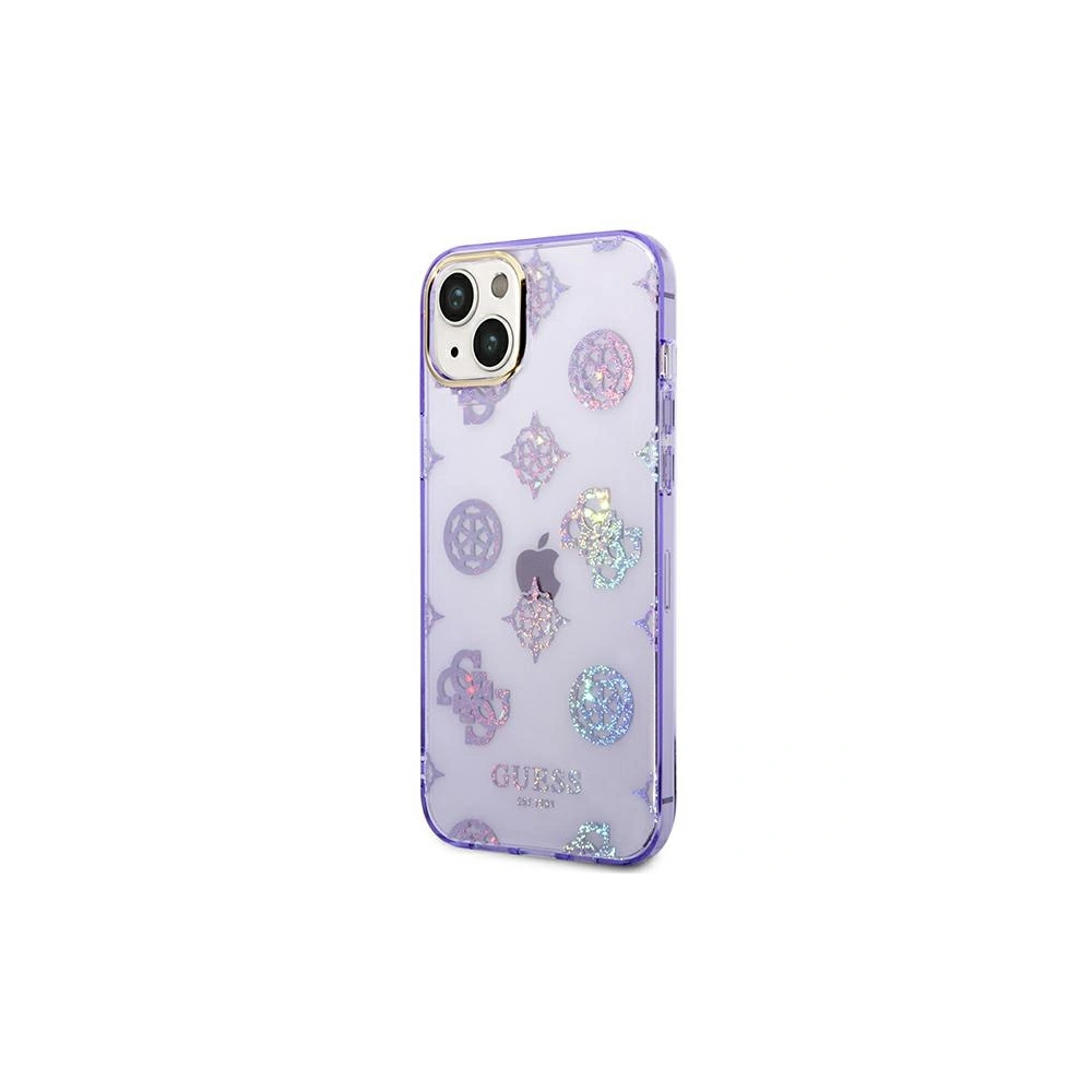 Hurtownia GSM - Etui Guess GUHCP14MHTPPTL Apple iPhone 14 Plus / 15 Plus lila/lilac kemény tok Peony Glitter - GUE2110 - {ean13} - Hurt