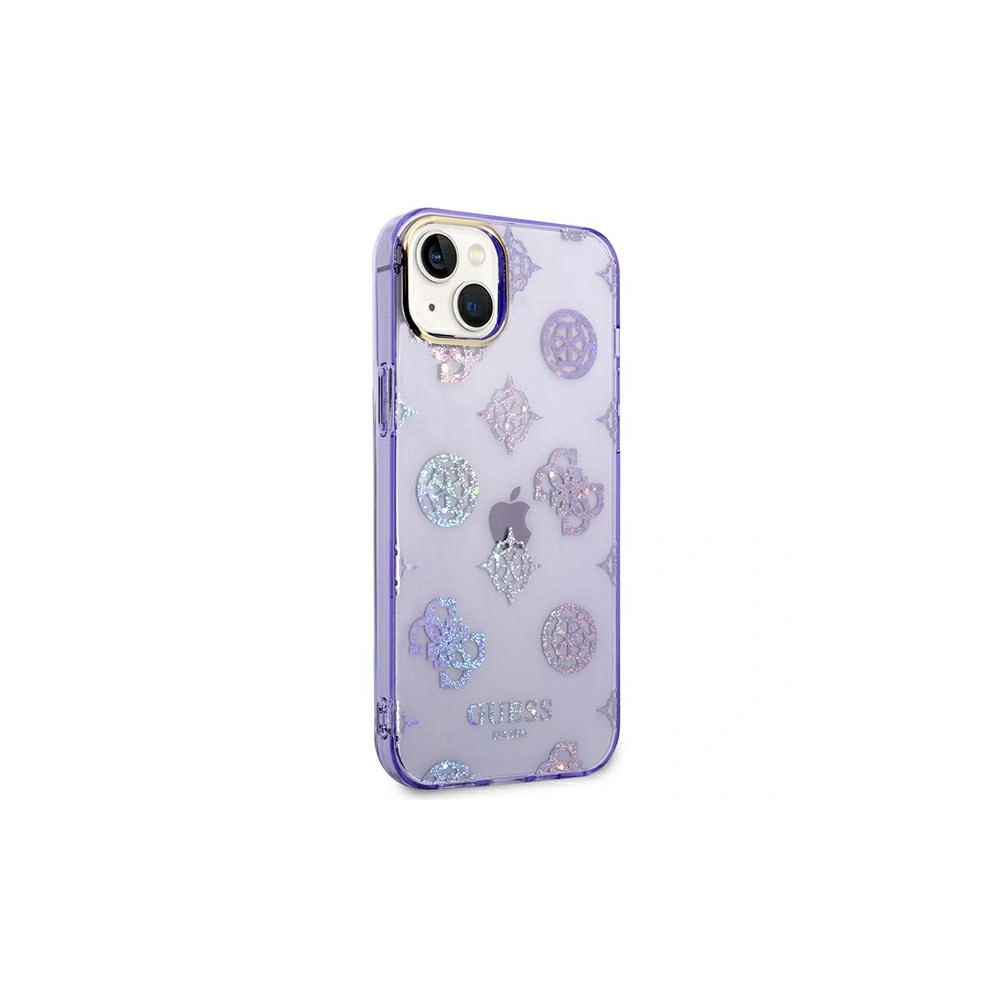 Wholesale Guess GUHCP14MHTPPTL Apple iPhone 14 Plus / 15 Plus lilac hard case Peony Glitter - GUE2110 - {ean13} - Hurt