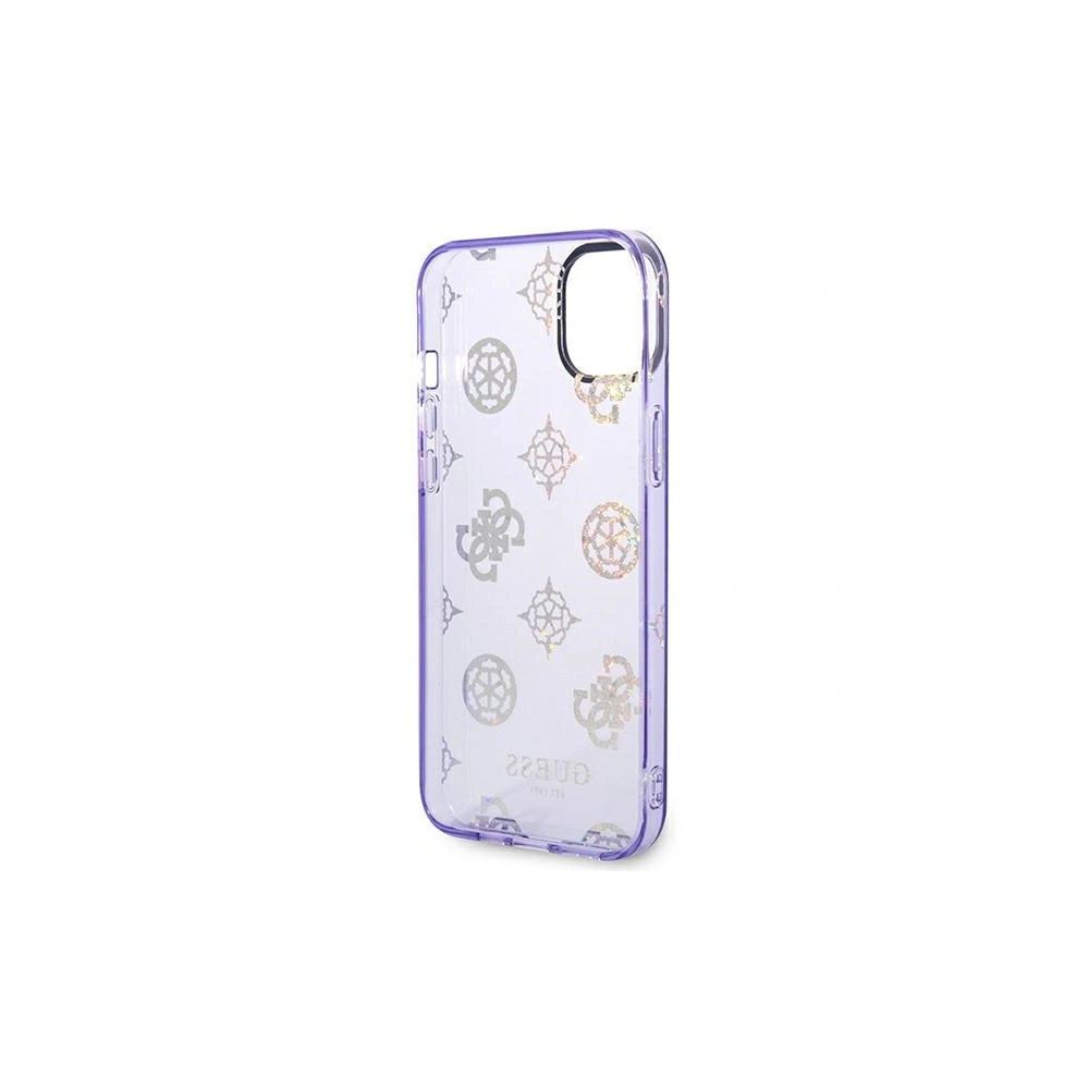 Hurtownia GSM - Etui Guess GUHCP14MHTPPTL Apple iPhone 14 Plus / 15 Plus lila/lilac kemény tok Peony Glitter - GUE2110 - {ean13} - Hurt