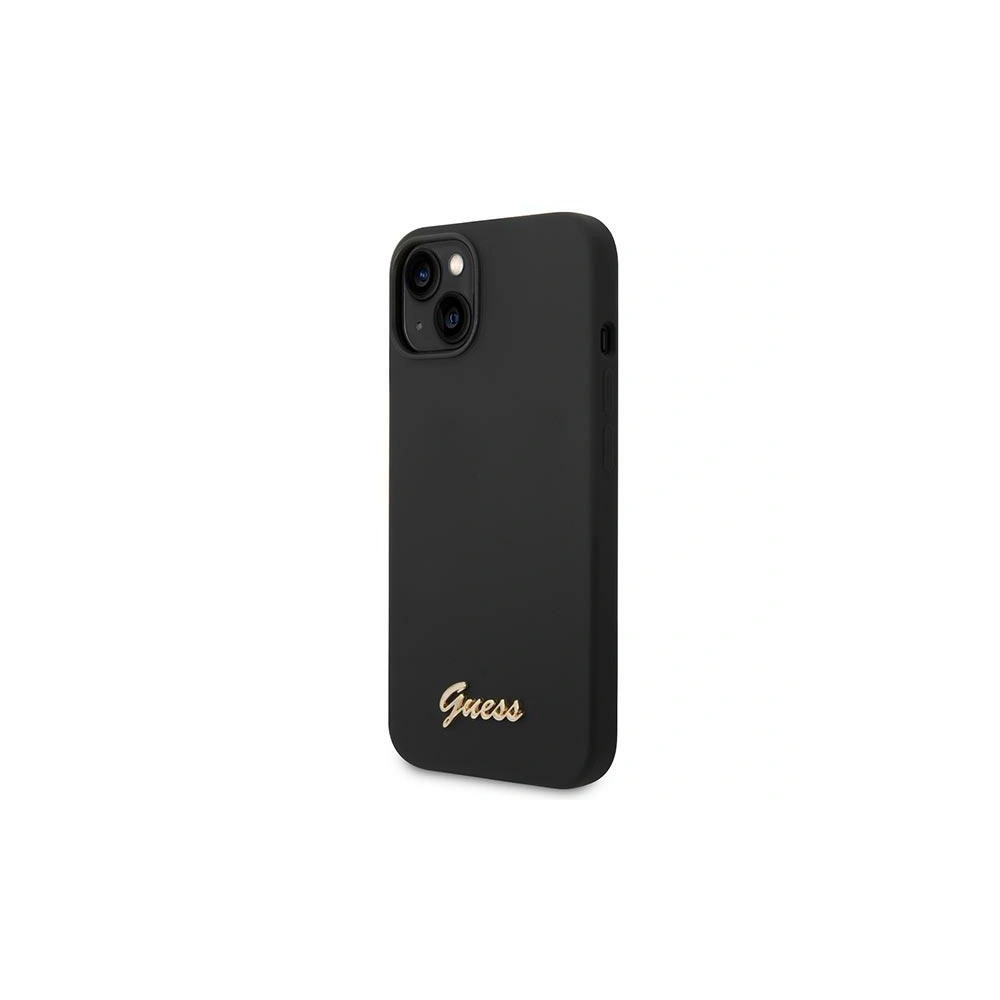 Hurtownia GSM - Etui Guess GUHCP14MSLSMK Apple iPhone 14 Plus / 15 Plus fekete/hard case Szilikon Vintage Arany Logó - GUE2114 - {ean13} - Hurt