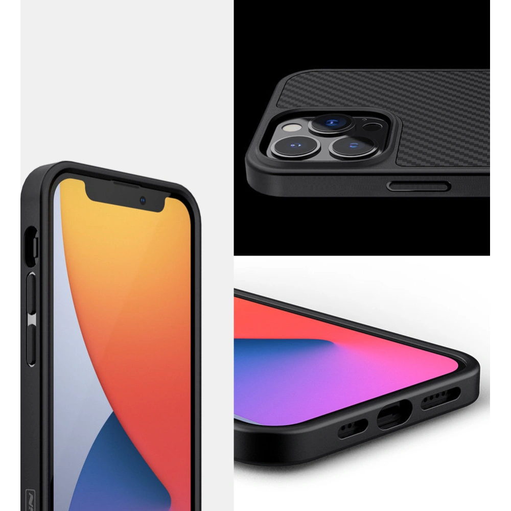 Hurtownia GSM - Case Nillkin Synthetic Fiber Carbon Apple iPhone 13 Pro Max schwarz - NLK507 - {ean13} - Hurt
