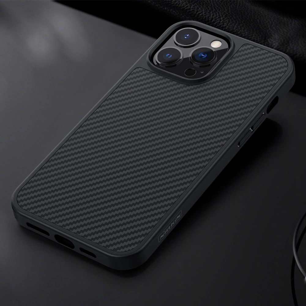 Hurtownia GSM - Case Nillkin Synthetic Fiber Carbon Apple iPhone 13 Pro Max schwarz - NLK507 - {ean13} - Hurt