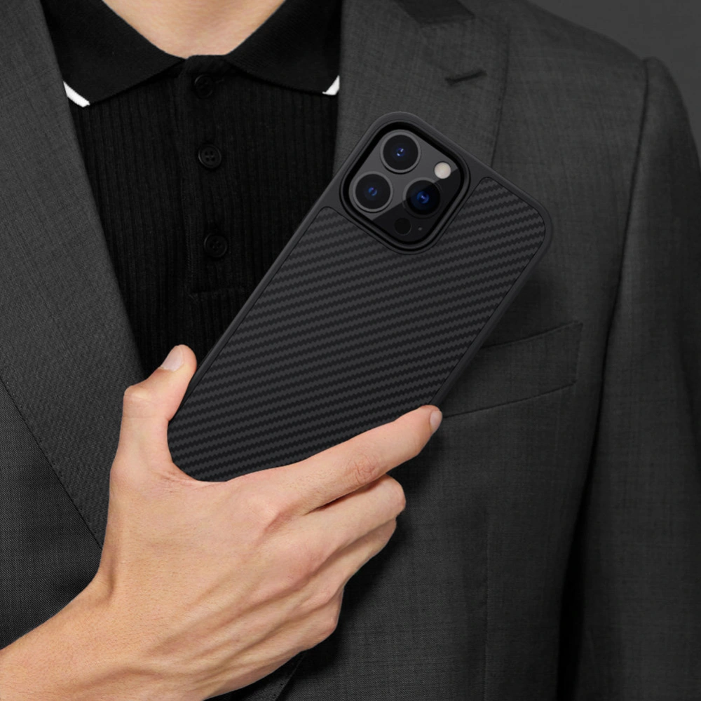 Hurtownia GSM - Case Nillkin Synthetic Fiber Carbon Apple iPhone 13 Pro Max schwarz - NLK507 - {ean13} - Hurt