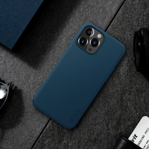 Hurtownia GSM - Etui Nillkin Super Frosted Shield Apple iPhone 13 Pro Max albastru - NLK514 - {ean13} - Hurt