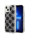 Karl Lagerfeld KLHCP14MLMNMK Apple iPhone 14 Plus / 15 Plus hardcase black Liquid Glitter Monogram