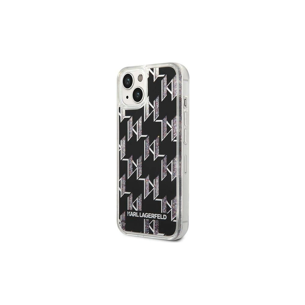 Hurtownia GSM - Etui Karl Lagerfeld KLHCP14MLMNMK Apple iPhone 14 Plus / 15 Plus hardcase černý/black Liquid Glitter Monogram - KLD1128 - {ean13} - Hurt