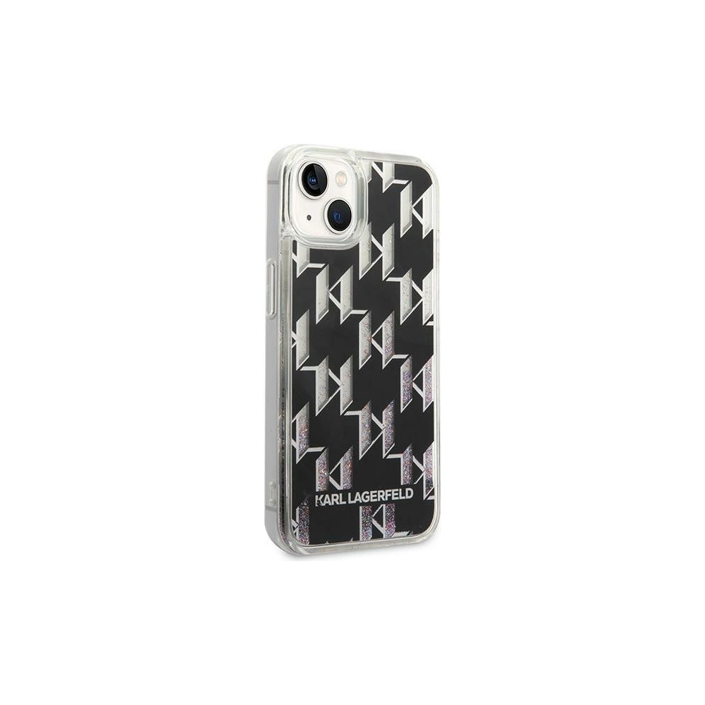 Wholesale Karl Lagerfeld KLHCP14MLMNMK Apple iPhone 14 Plus / 15 Plus hardcase black Liquid Glitter Monogram - KLD1128 - {ean13} - Hurt