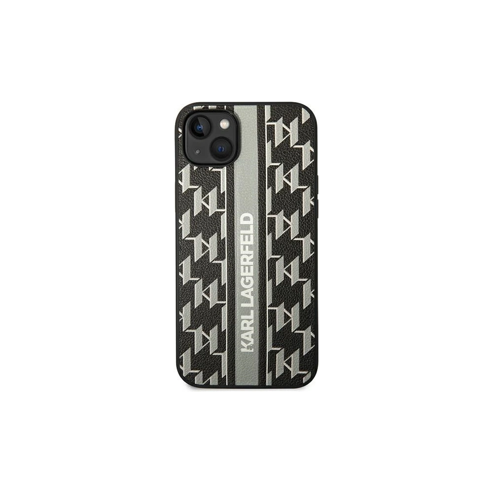 Wholesale Karl Lagerfeld KLHCP14MPGKLSKG Apple iPhone 14 Plus / 15 Plus hardcase grey Monogram Stripe - KLD1129 - {ean13} - Hurt