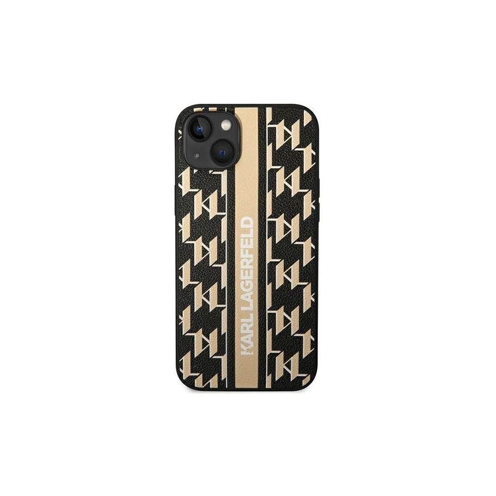 Wholesale Karl Lagerfeld KLHCP14MPGKLSKW Apple iPhone 14 Plus / 15 Plus hardcase brown Monogram Stripe - KLD1130 - {ean13} - Hurt