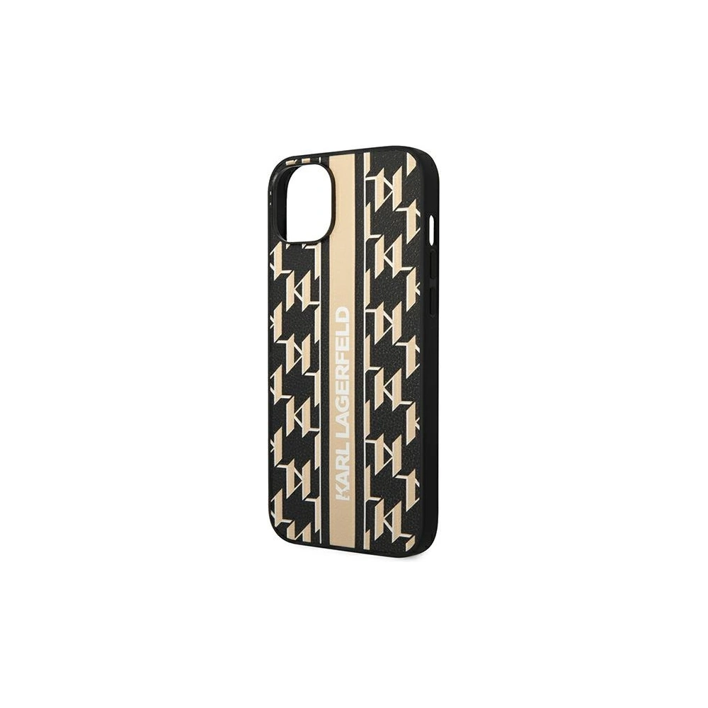 Wholesale Karl Lagerfeld KLHCP14MPGKLSKW Apple iPhone 14 Plus / 15 Plus hardcase brown Monogram Stripe - KLD1130 - {ean13} - Hurt