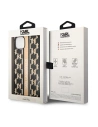 Wholesale Karl Lagerfeld KLHCP14MPGKLSKW Apple iPhone 14 Plus / 15 Plus hardcase brown Monogram Stripe - KLD1130 - {ean13} - Hurt