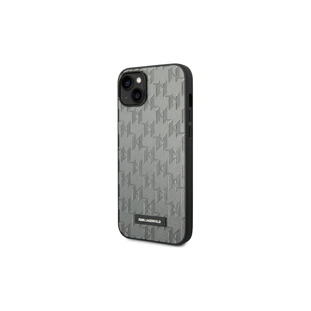 Wholesale Karl Lagerfeld KLHCP14MSAKLHPG Apple iPhone 14 Plus / 15 Plus hardcase grey Saffiano Mono Metal Logo - KLD1131 - {ean13} - Hurt