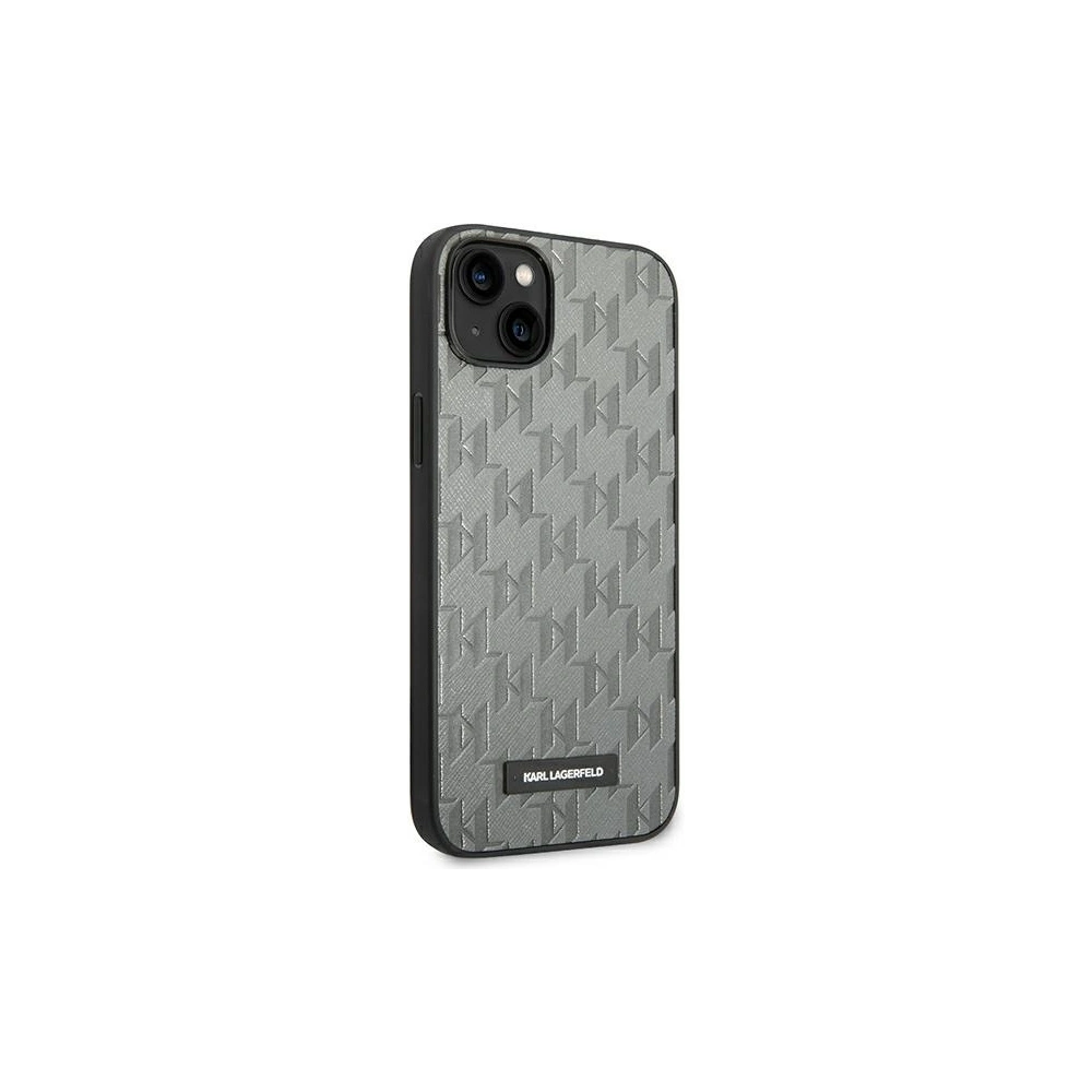 Wholesale Karl Lagerfeld KLHCP14MSAKLHPG Apple iPhone 14 Plus / 15 Plus hardcase grey Saffiano Mono Metal Logo - KLD1131 - {ean13} - Hurt