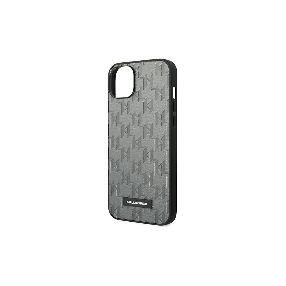 Wholesale Karl Lagerfeld KLHCP14MSAKLHPG Apple iPhone 14 Plus / 15 Plus hardcase grey Saffiano Mono Metal Logo - KLD1131 - {ean13} - Hurt