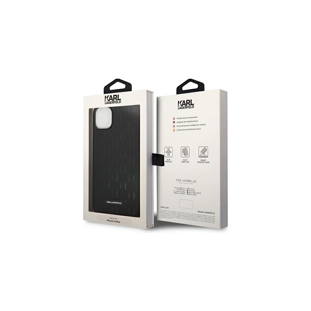 Wholesale Karl Lagerfeld KLHCP14MSAKLHPK Apple iPhone 14 Plus / 15 Plus hardcase black Saffiano Mono Metal Logo - KLD1132 - {ean13} - Hurt