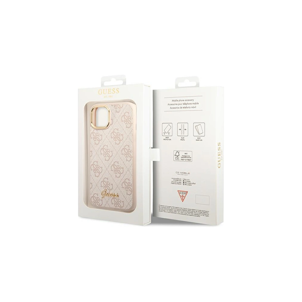 Hurtownia GSM - Etui Guess GUHCP14SHG4SHP Apple iPhone 14 roz/roz hard case 4G Vintage Gold Logo - GUE2115 - {ean13} - Hurt