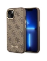 Etui Guess GUHCP14SHG4SHW Apple iPhone 14 maroniu/brown hard case 4G Vintage Gold Logo