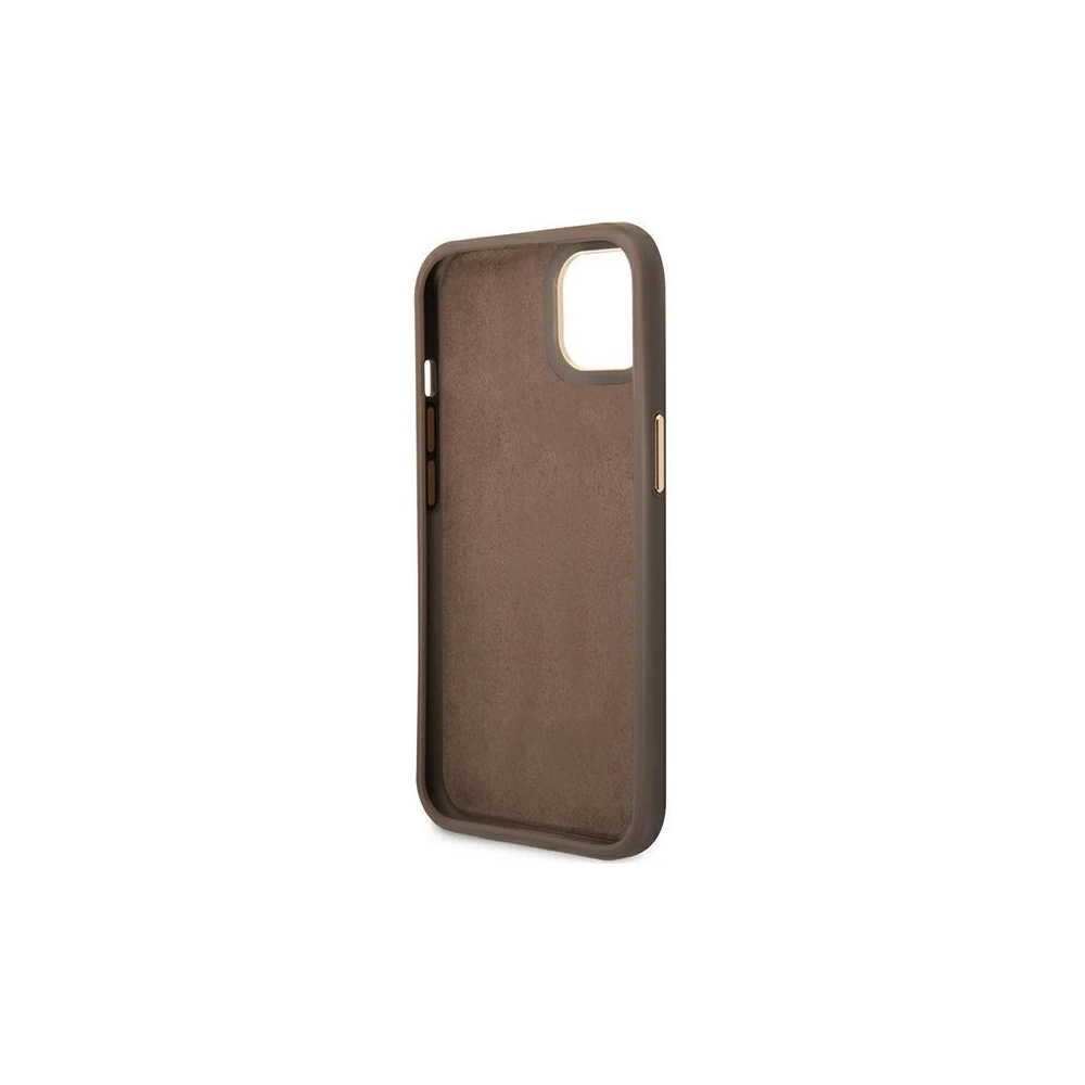 Hurtownia GSM - Case Guess GUHCP14SHG4SHW für Apple iPhone 14 braun/brown hartes Gehäuse 4G Vintage Gold Logo - GUE2116 - {ean13} - Hurt