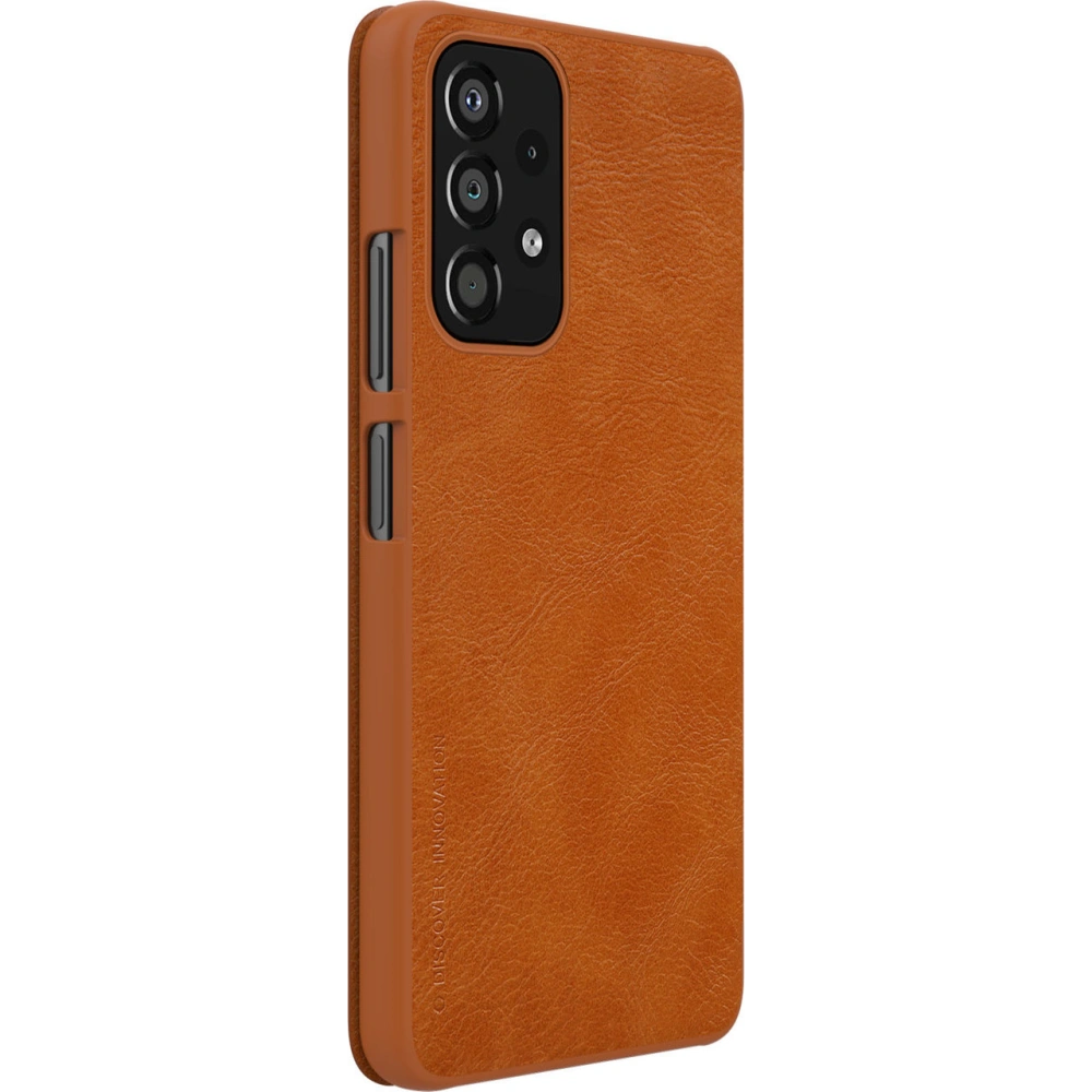 Hurtownia GSM - Case Nillkin Qin Samsung Galaxy A33 5G braun - NLK521 - {ean13} - Hurt