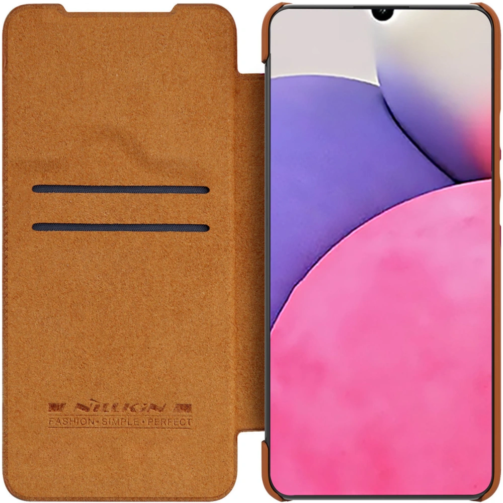 Hurtownia GSM - Case Nillkin Qin Samsung Galaxy A33 5G braun - NLK521 - {ean13} - Hurt