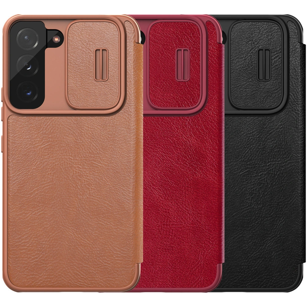 Hurtownia GSM - Etui Nillkin Qin Leather Pro Samsung Galaxy S22 černý - NLK522 - {ean13} - Hurt