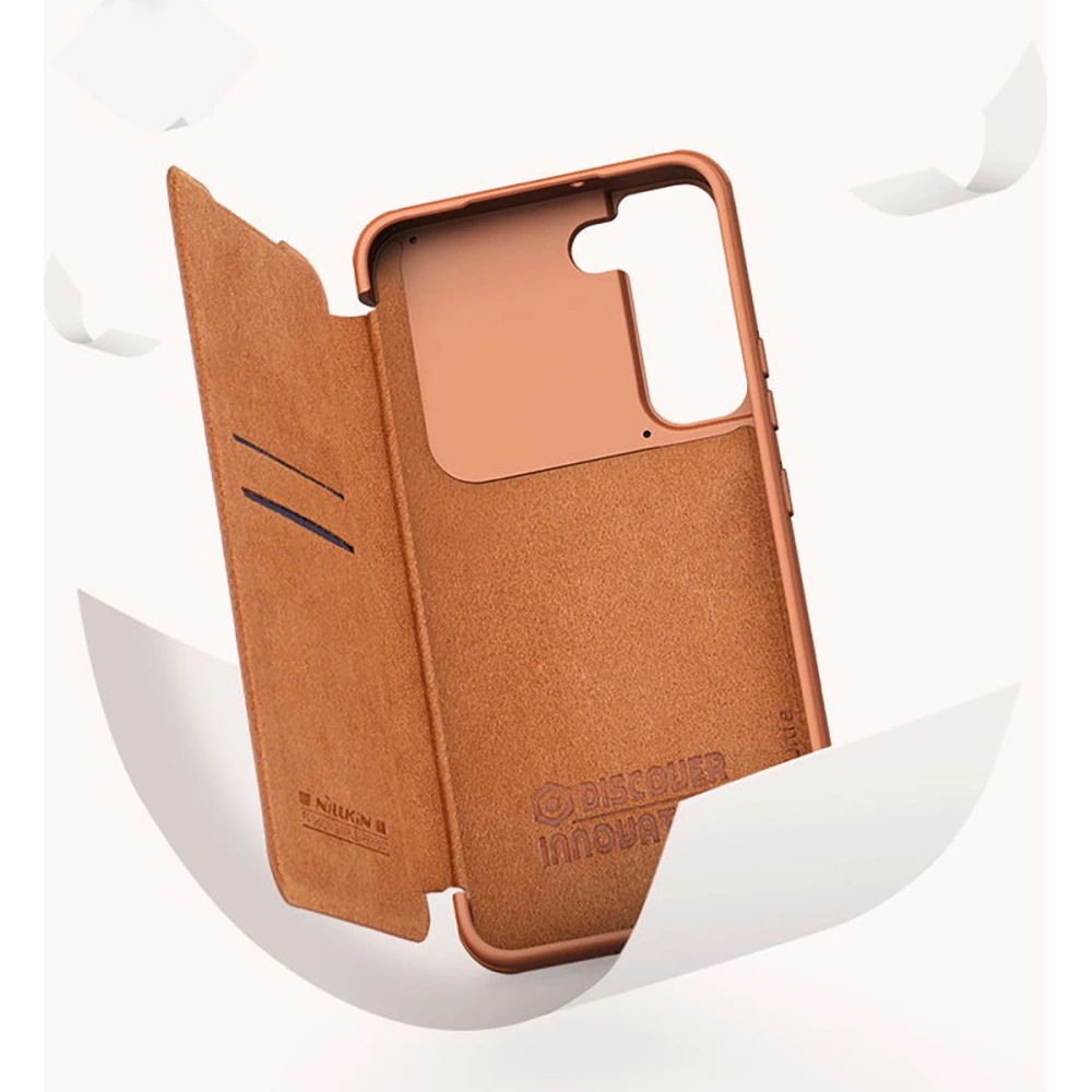 Hurtownia GSM - Etui Nillkin Qin Leather Pro Samsung Galaxy S22 černý - NLK522 - {ean13} - Hurt