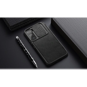 Hurtownia GSM - Etui Nillkin Qin Leather Pro Samsung Galaxy S22 fekete - NLK522 - {ean13} - Hurt