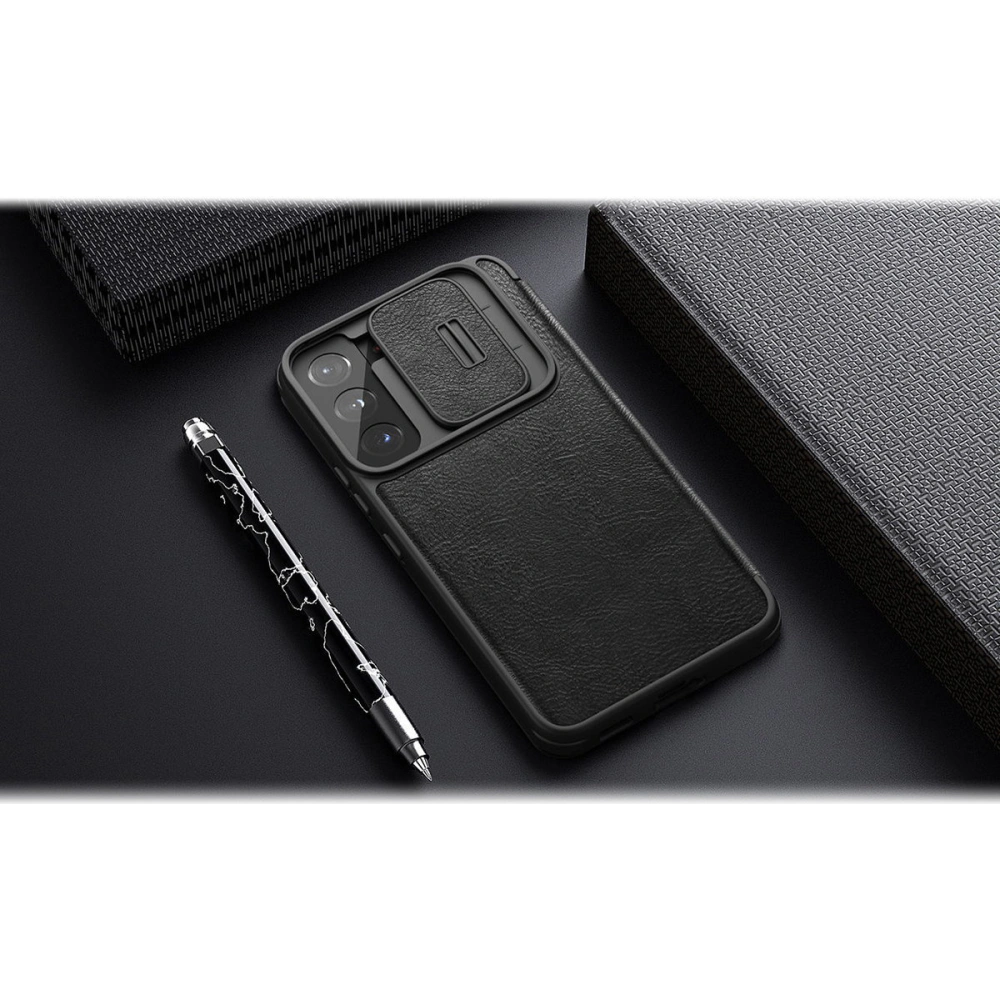 Hurtownia GSM - Etui Nillkin Qin Leather Pro Samsung Galaxy S22 černý - NLK522 - {ean13} - Hurt