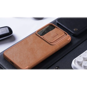 Hurtownia GSM - Etui Nillkin Qin Leather Pro Samsung Galaxy S22 fekete - NLK522 - {ean13} - Hurt