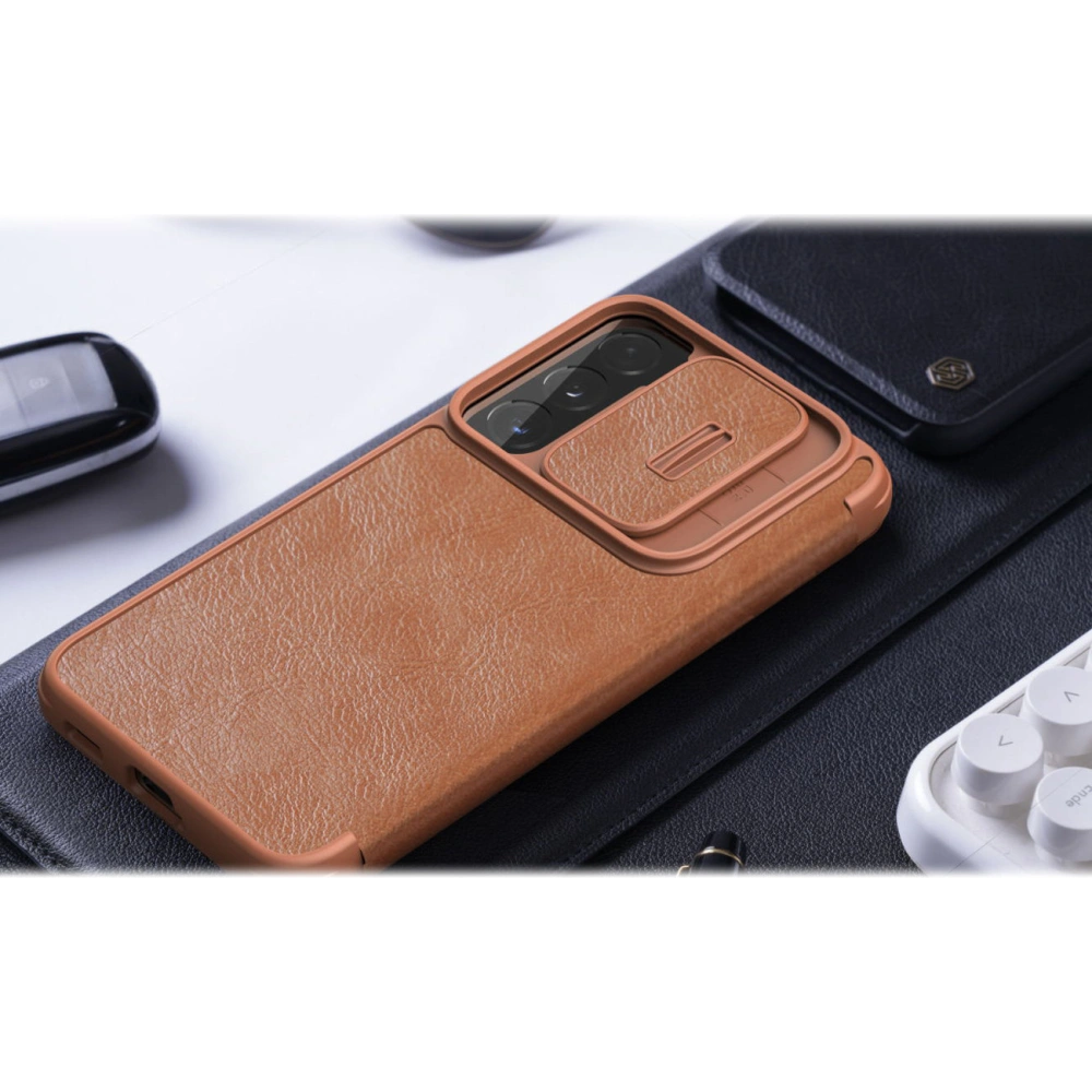 Hurtownia GSM - Etui Nillkin Qin Leather Pro Samsung Galaxy S22 černý - NLK522 - {ean13} - Hurt