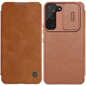 Hurtownia GSM - Etui Nillkin Qin Leather Pro Samsung Galaxy S22 barna - NLK523 - {ean13} - Hurt